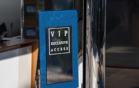 VIP exclusive access sign