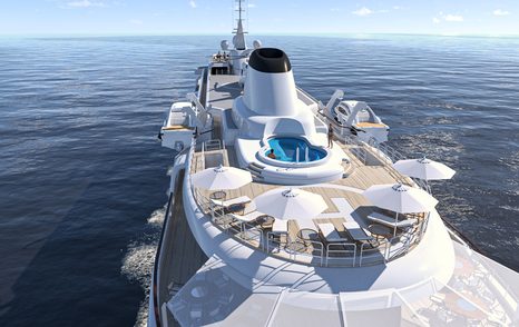 Rendering showing top deck of Project 910