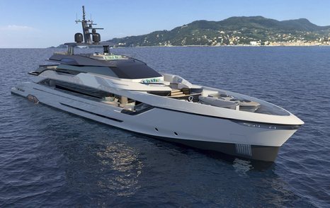 Rendering of Tankoa T55 Sportiva  superyacht