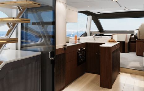 Fairline Phantom 65 galley