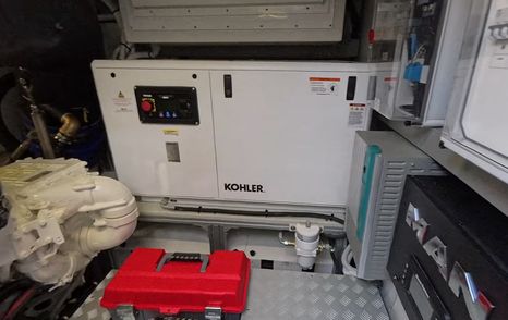 Riva-68-Diable-Review-engine-room-kohler-generator