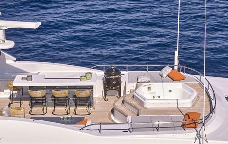 Codecasa superyacht Theolina sundeck jacuzzi  
