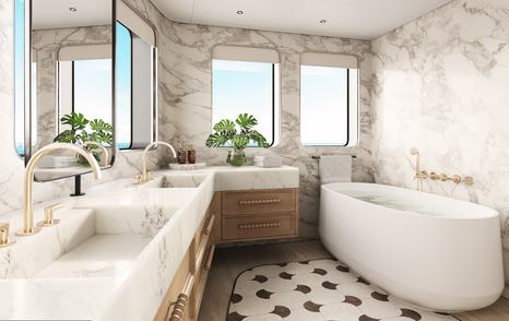 Carla Guilhem Numarine ensuite with marble 