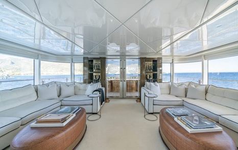 Superyacht Oceana I upper saloon