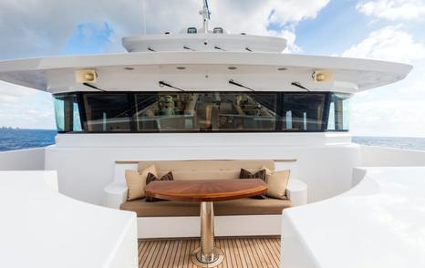 forward seating area on nordhavn superyacht aurora