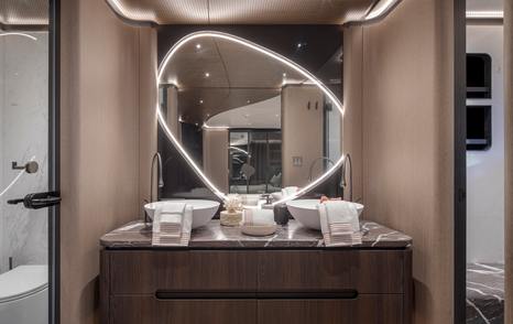 Sirena 42M superyacht guest cabin ensuite 