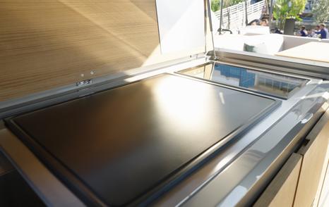 Bluegame-BGF45-Review-cockpit-galley-prep