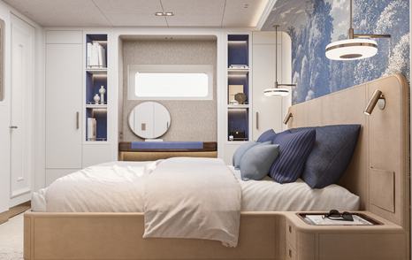 Moonen superyacht Lollipop master cabin with window 
