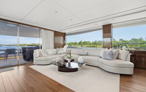 Princess Y95 Motor Yacht Just Perfect main salon seating area 