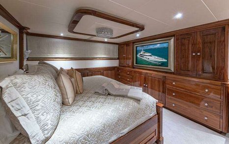 Superyacht Silver Lining's VIP stateroom