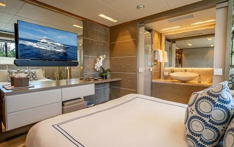 Superyacht Short Story guest cabin