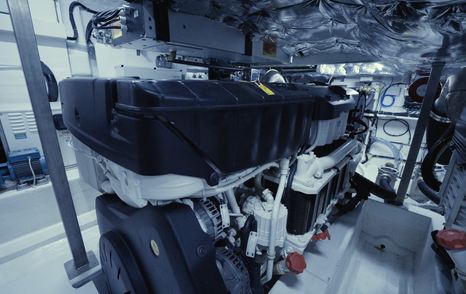 Solaris-Power-60-Coupe-Review-Volvo-Penta-IPS1350-engine-installation-in-engine-room