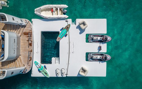 superyacht swimming pool