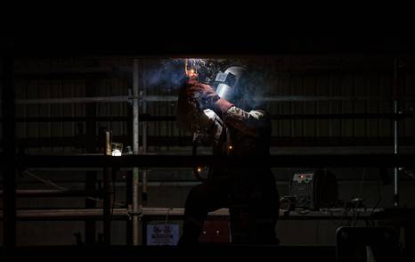 Welding on Superyacht Sea Rover 