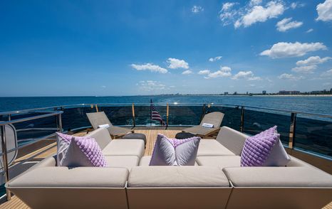 Motor Yacht Splash forward flybridge 