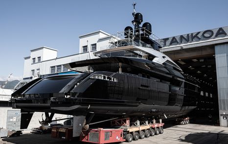 Tankoa S501 leaves shed ready to hit the water in Genoa