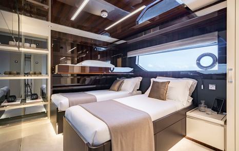 Superyacht Elysium I twin cabin