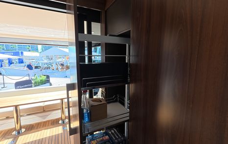 Maritimo M50 galley storage pull-out unit