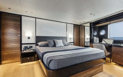 spacious yacht cabin