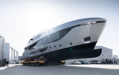 Van der Valk 40m Superyacht Shine at launch 