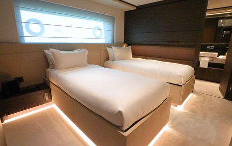 Custom-Line-Navetta-42-Review-twin-cabin-one