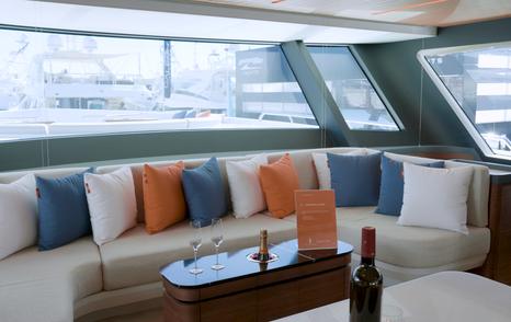 CL-Yachts-CLX96-Review-champagne-lounge-seating