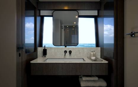 Rendering of Ferretti Yachts 800 bedroom ensuite