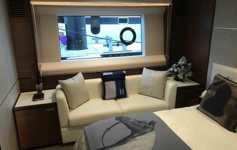 Motor Yacht Andaman Princess master cabin seating area
