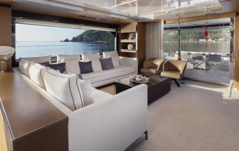  Riva motor yacht M main saloon lounge area 