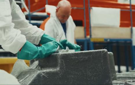 Fairline Targa 58 GTO motor yacht construction with workers 