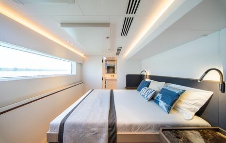 GranOcean W-72 Open catamaran cabin with window 