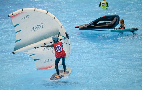 Watersports demonstration at boot Dusseldorf