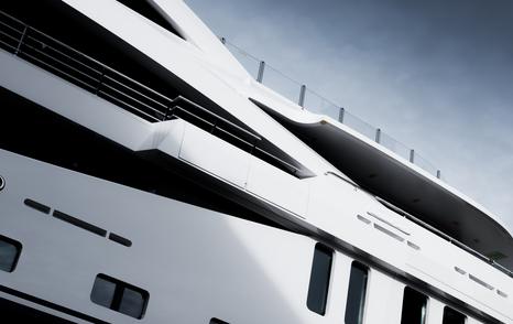 Side of Amels 200 superyacht