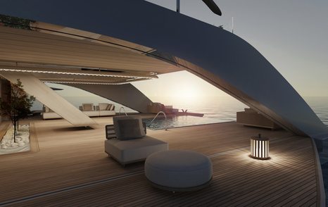 Rendering of Tankoa concept Apache showing light coming through beach club 