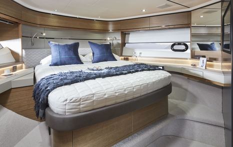 VIP cabin on the sports yacht Princess V65