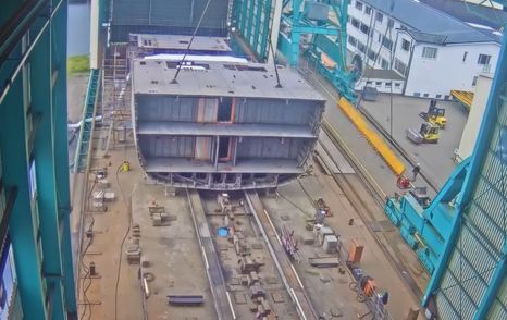 Lürssen superyacht Nixie construction early stages 
