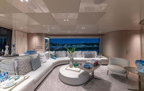 Sanlorenzo motor yacht Another One main saloon lounge area
