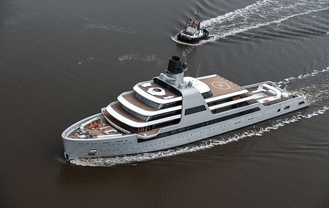 Superyacht SOLARIS on sea trials