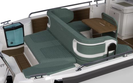 Nimbus Sport Tender 35 render aft seating 