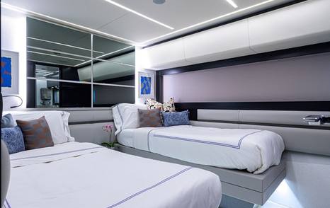 Motor yacht Shine's twin room