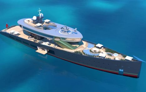 Lurssen concept yacht ALICE for sale at Monaco Yacht Show