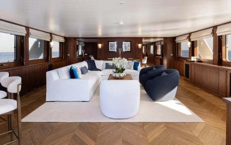 Feadship superyacht Panache main saloon lounge 