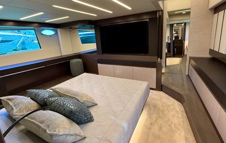 Pershing-8X-Review-owner-cabin-tv