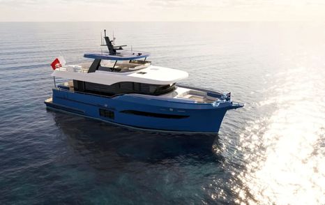 Rendering of Steeler Yachts Ocean Explorer 67 explorer yacht 
