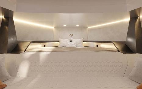 Maxim Yachts MAX44 R boat interior U-shaped seating