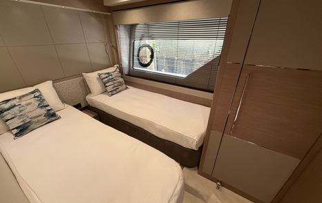 Sunseeker-76-Yacht-Review-twin-cabin