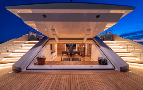 Bilgin 163 II Superyacht Camila hydraulic stern with indoor gym and dual stairs 