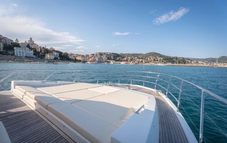 Motor Yacht Trinidad foredeck with sunpads