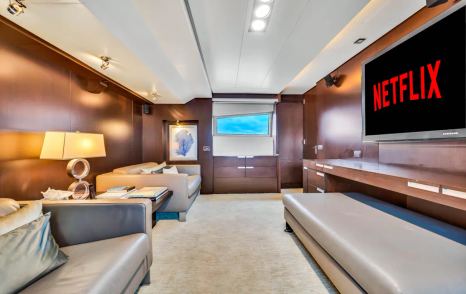 Superyacht Rylax cinema room