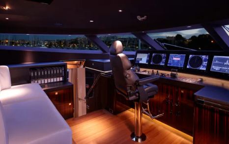 Superyacht Excellence V helm station